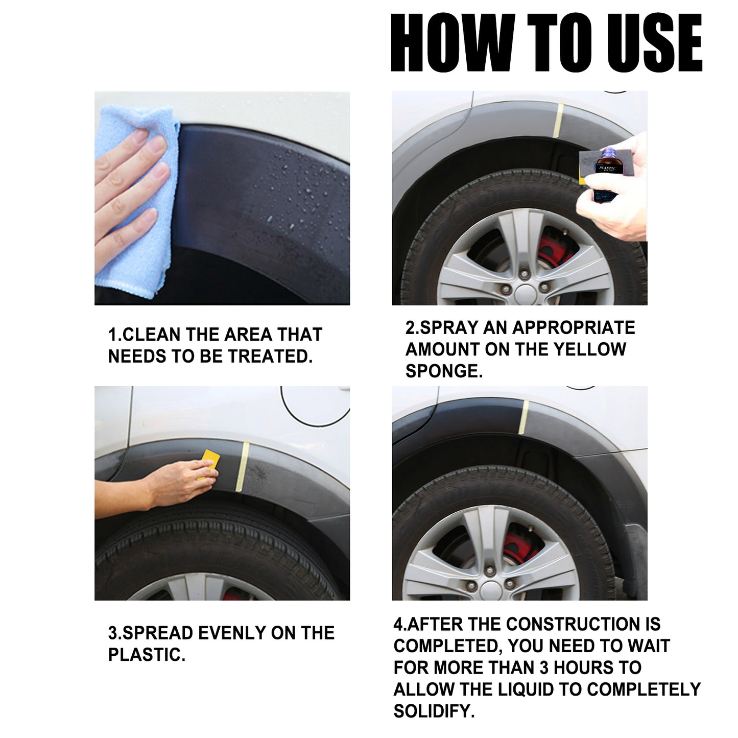 Automotive Plastic Refurbished Interior Dust-Proof Polishing Plastic Instrument Panel Waxy Leather Refurbishing Agent
