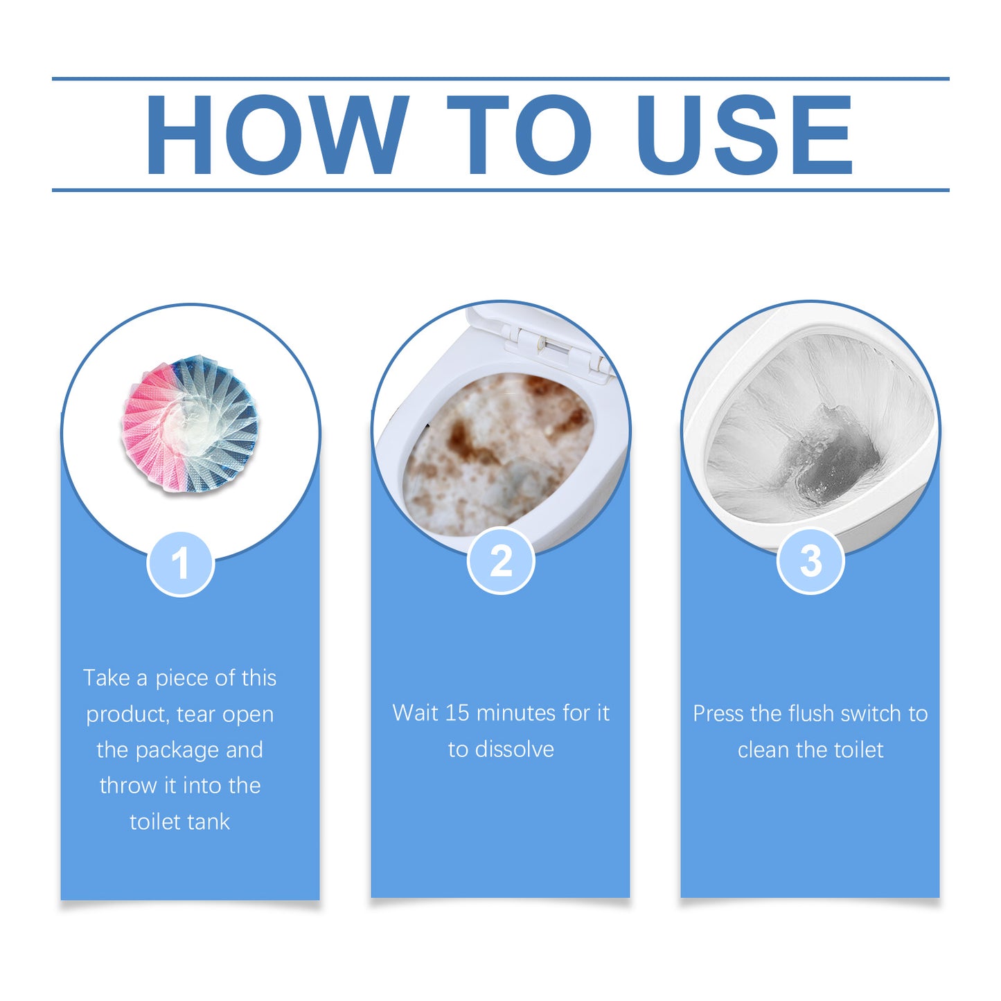 Toilet Fresh Cleaning Block, Toilet Toilet Clean Fragrance Deodorization Automatic Release Easy To Use