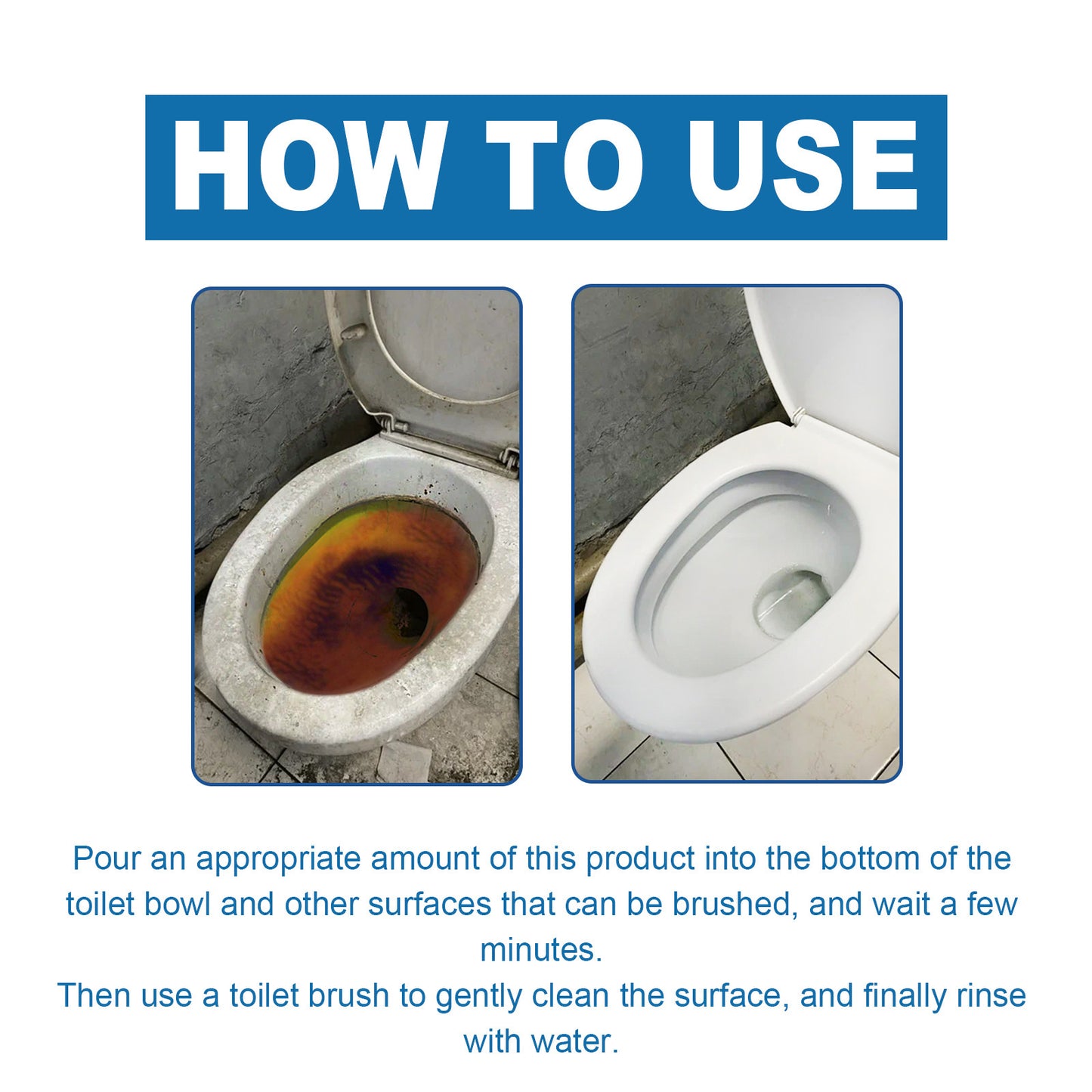 Toilet Bowl Cleaner, Household Toilet Decontamination Deodorant Foam Cleaning Decontamination