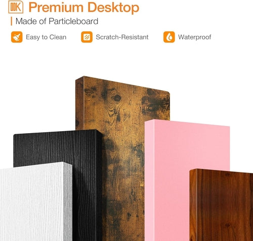 Compact Computer Desk With Monitor Stand 27.5 Inch Black