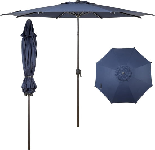 9FT Lyon Outdoor Patio Umbrella Outdoor Table Umbrella with Push