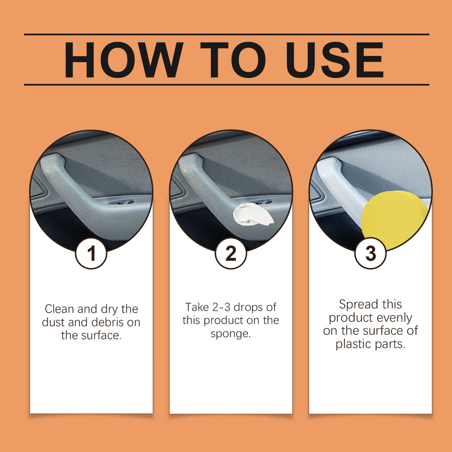 Car Black Plastic Polishing Paste, Car Beauty Maintenance Black Bright Plastic Refurbishing Care Agent