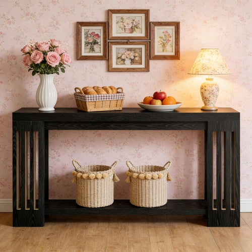 Console Table, 2-Tier Side Table,Sofa Table