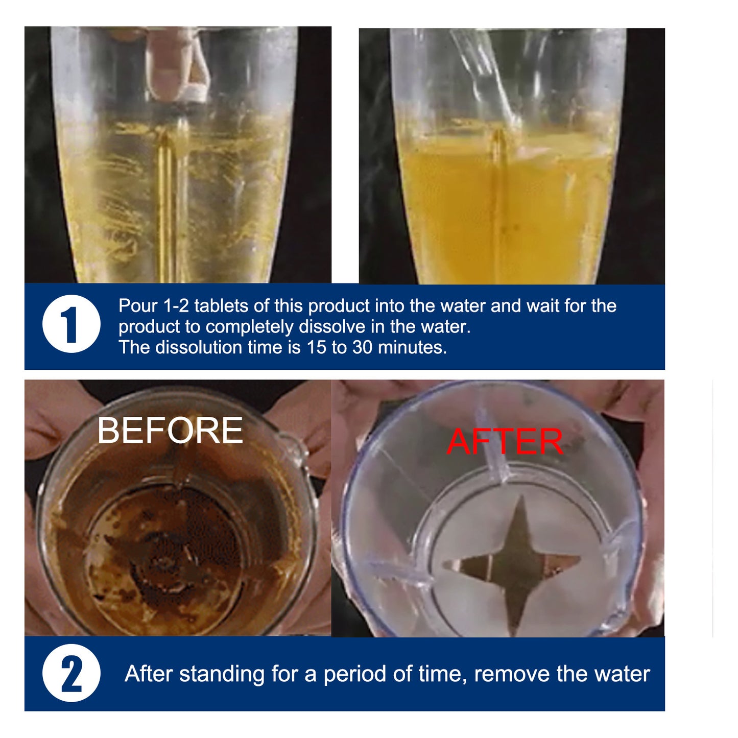 Ouhoe Kitchen Oil Cleaning Effervescent Tablet Household Kitchen Range Hood Oven Cleaning Effervescent Tablet