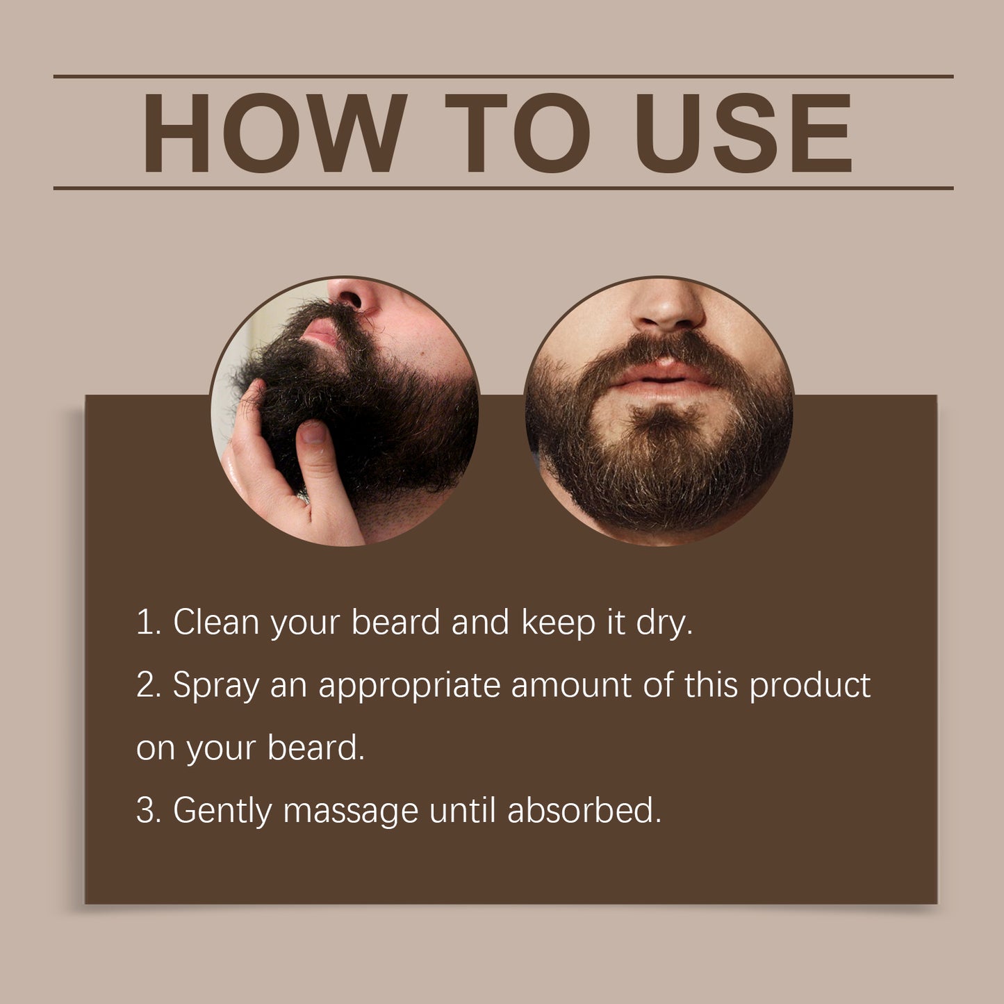 East Moon Facial Hair Treatment For Men Nourishes, Brightens, Delicate Pores, Hydrates And Moisturizes Facial Hair Oil For Men