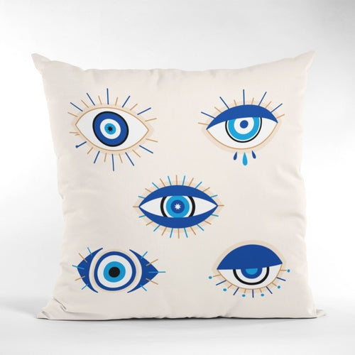 Evil Eye Pillow Cover, Sofa Decoration Evil Eye Pattern Throw Pillow