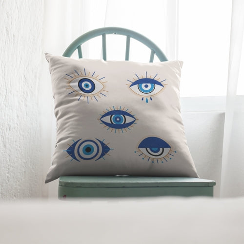 Evil Eye Pillow Cover, Sofa Decoration Evil Eye Pattern Throw Pillow