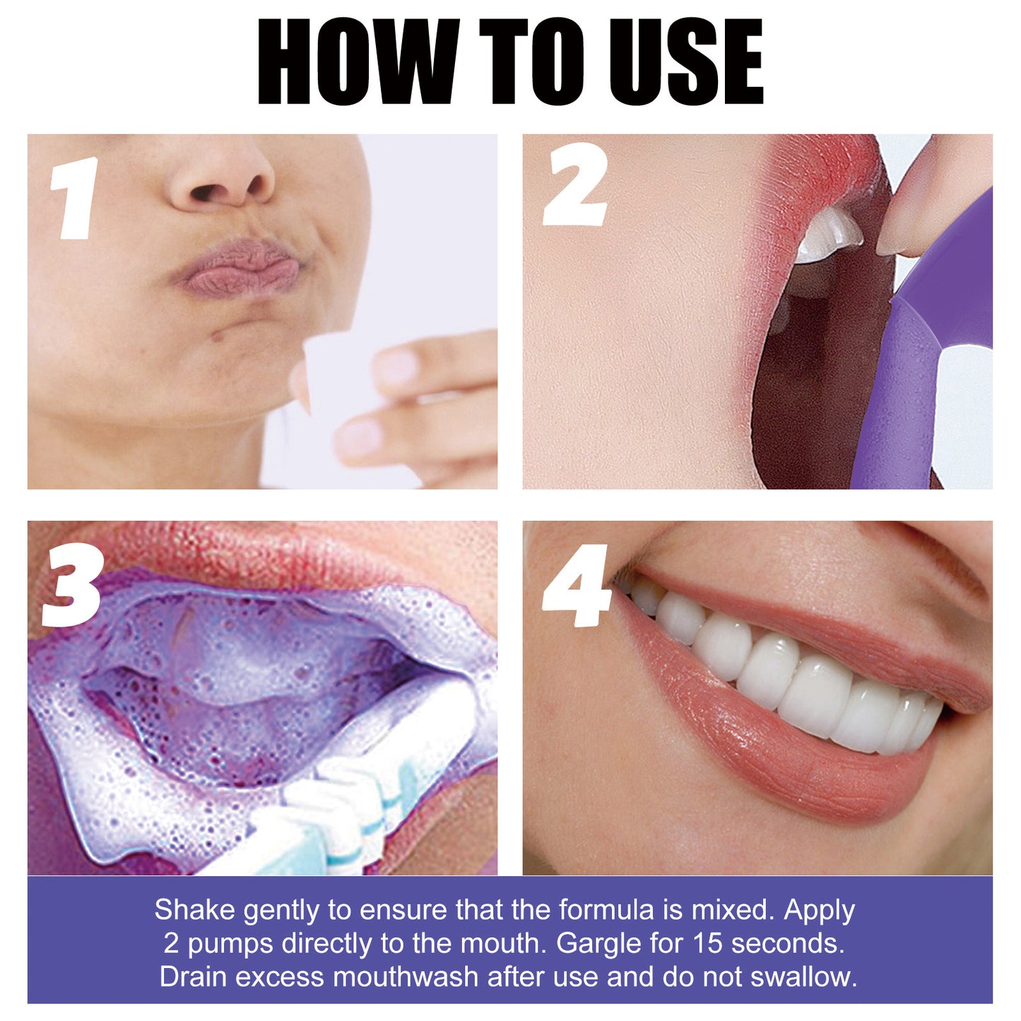 OUHOE Teeth Whitening Mousse Toothpaste, Mouth Cleaning Remove Dirt Yellow Teeth Care Fresh Breath Whitening Teeth Toothpaste