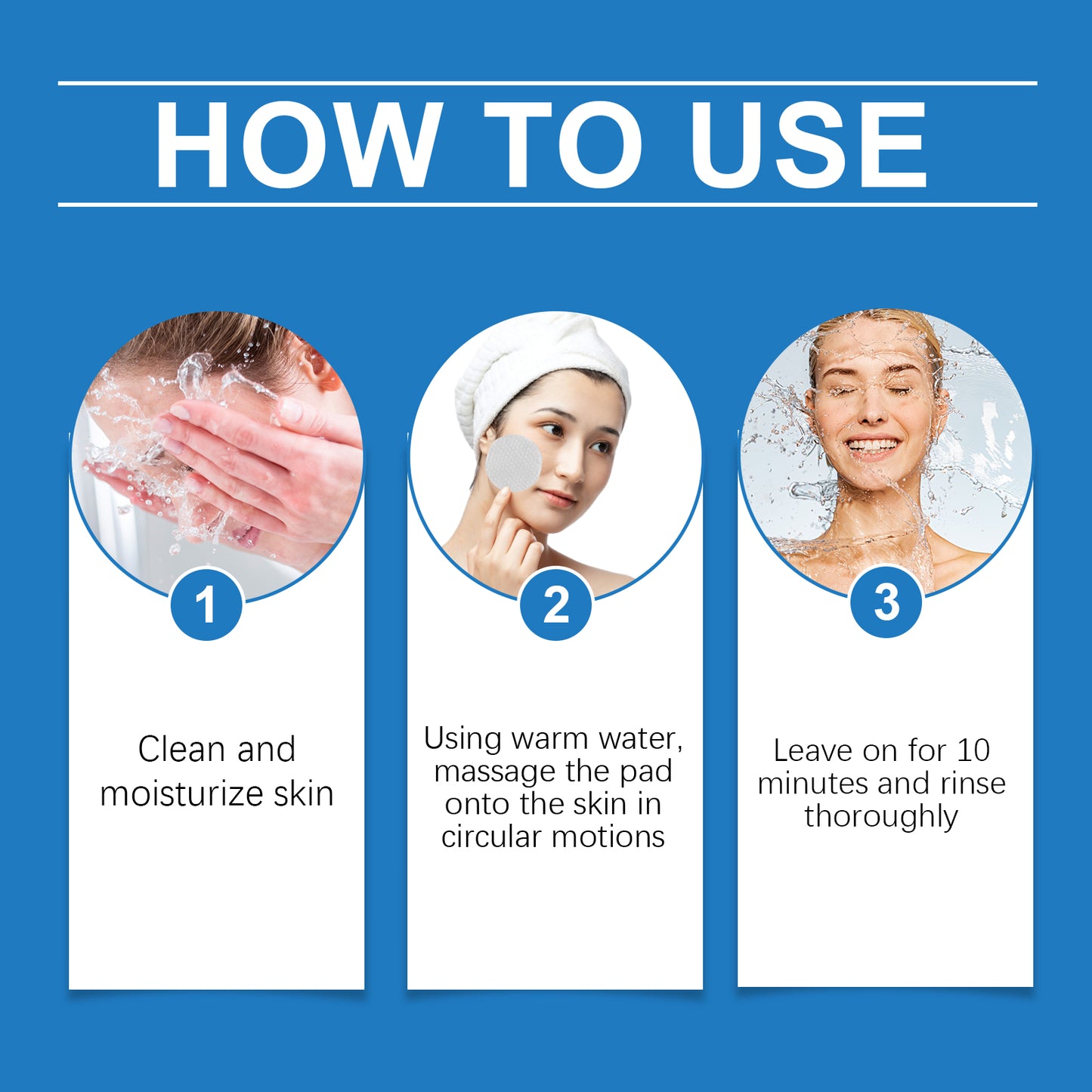 Glycolic Acid Rejuvenation Cotton Sheet For Facial Skin Deeply Cleans Pores, Nourishes, Repairs And Moisturizes Skin Care