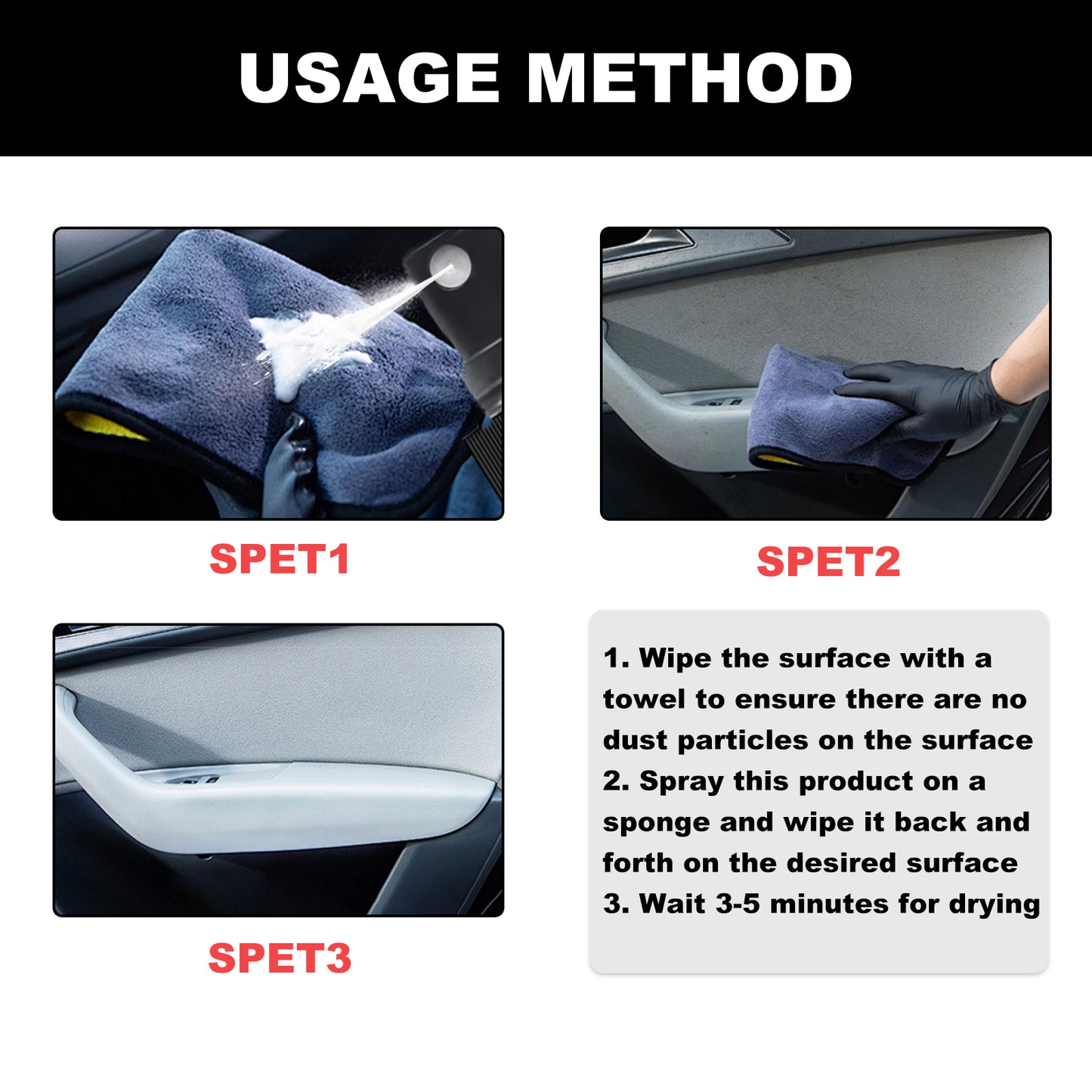 Plastic Restorer, Automotive Interior Refurbishment Plated Crystal Anti-Rust Care And Maintenance Cleaning Agent