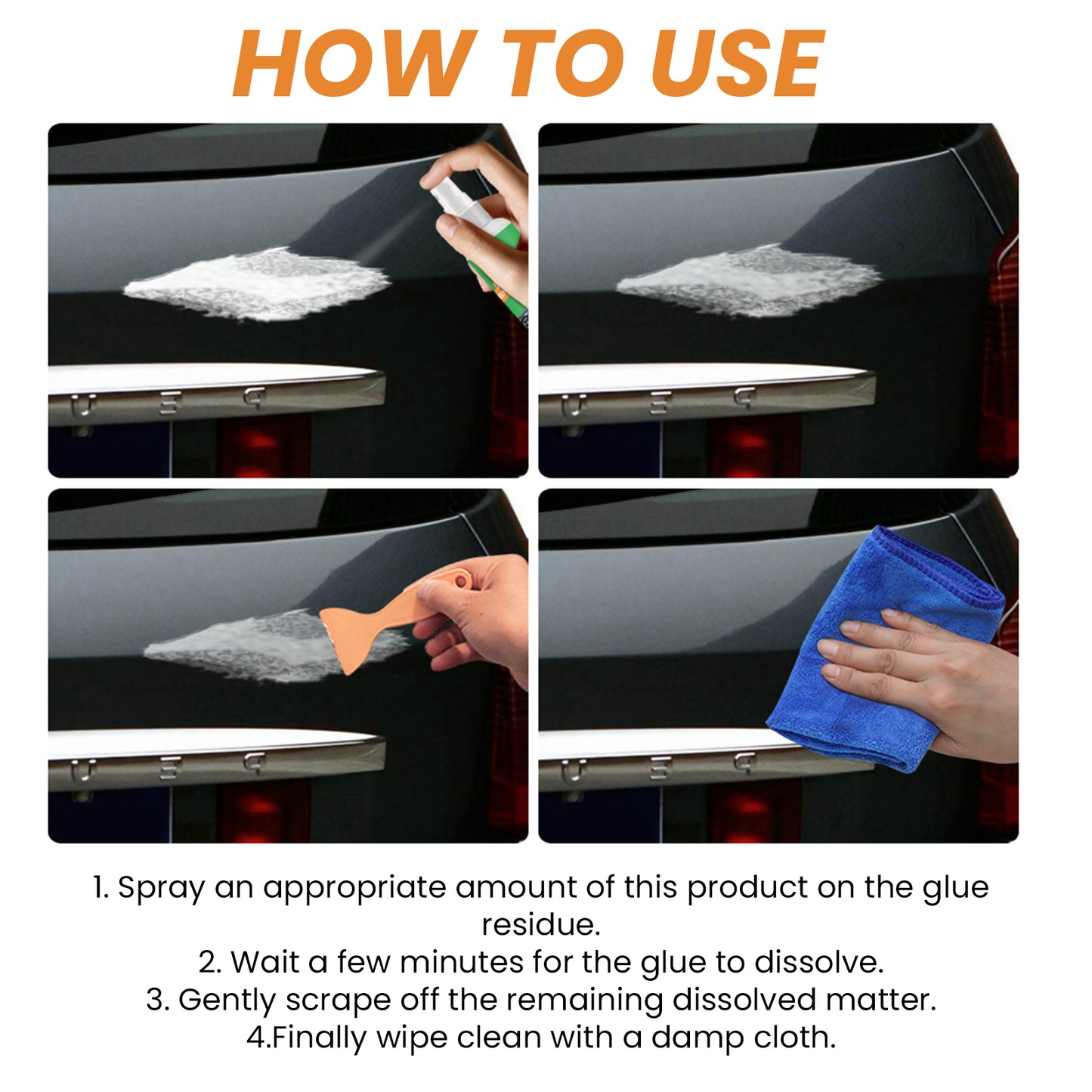Self-Adhesive Cleaner, Body Window Offset Adhesive Cleaner