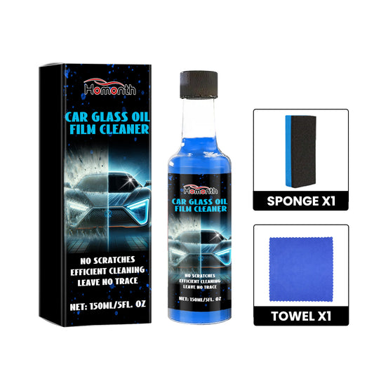 Car Glass Oil Film Cleaner, Car Windshield Decontamination Cleaning Multi-Purpose Cleaner