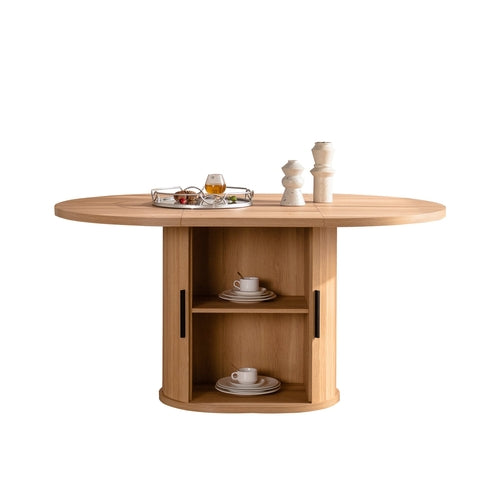 59 Inch Oval Dining Table for 4-6 Oval Table Kitchen Modern Oval