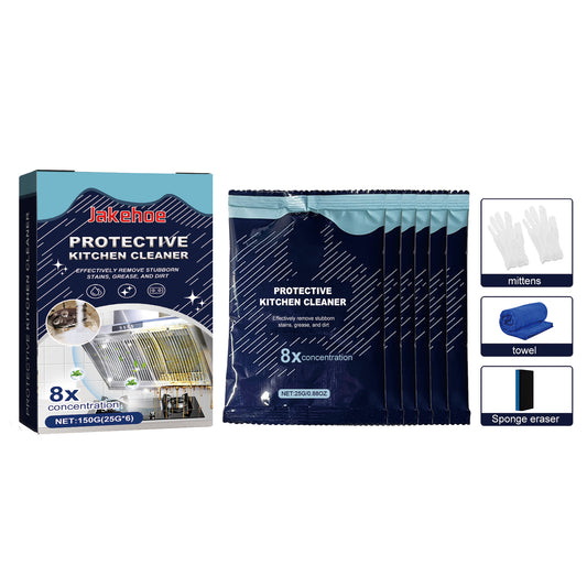 Kitchen Cleaning Detergent Powder, Stove Hood Kitchen Utensils Heavy Oil Cleaning Decontamination Detergent