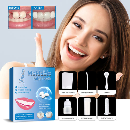 Jaysuing Shaping Dentures Set For Temporary Vampire Party Dentures For Fake Dentures
