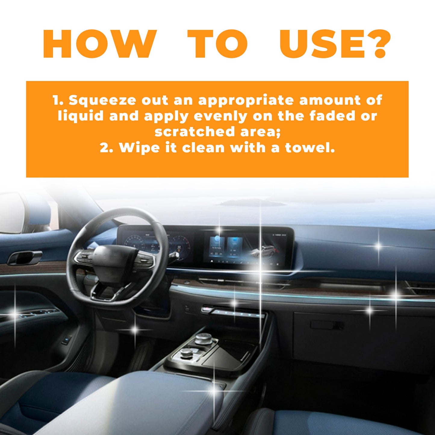 Car Decoration Repair Agent, Interior Renovation Cleaning Decontamination Care Polishing Multi-Purpose Cleaning Agent
