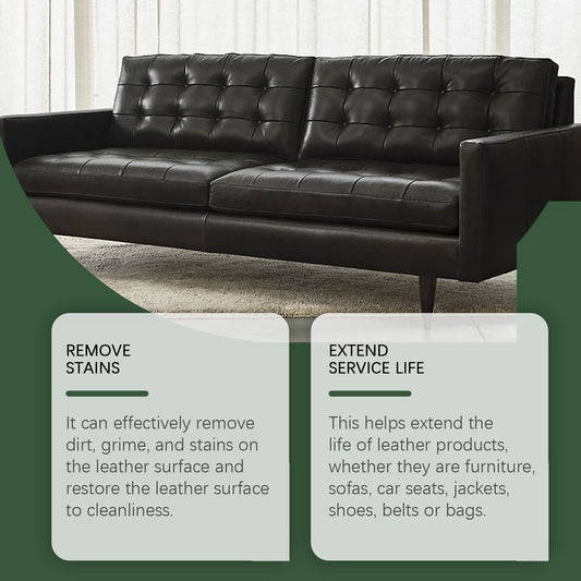Jakehoe Leather Care Cleaner Sofa Seat Leather Upholstery Cleaning Refurbishment Maintenance Polishing Cleaner