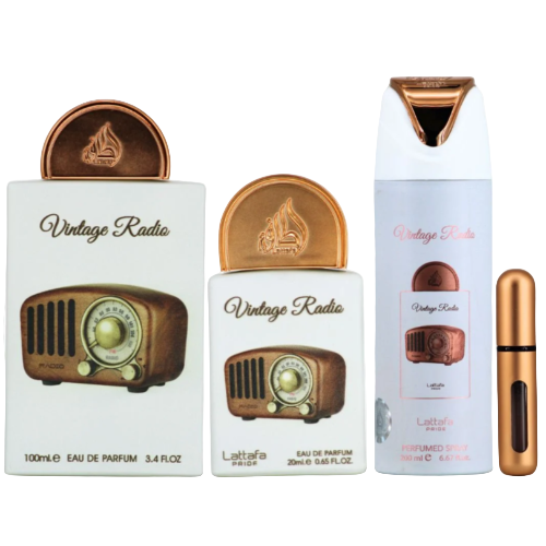 Lattafa Vintage Radio 3 Piece Gift Set