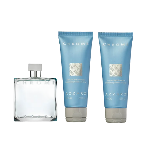 Azzaro Chrome 3 Piece Gift Set