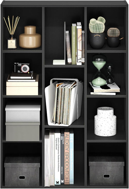 Luder 11-Cube Bookcase Blackwood Modern Living Room