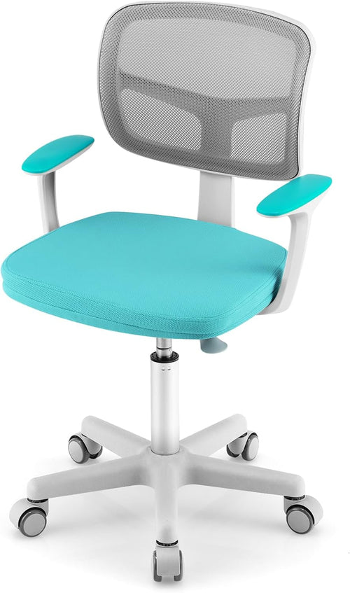 Ergonomic Kids Desk Chair With Lumbar Support Cyan