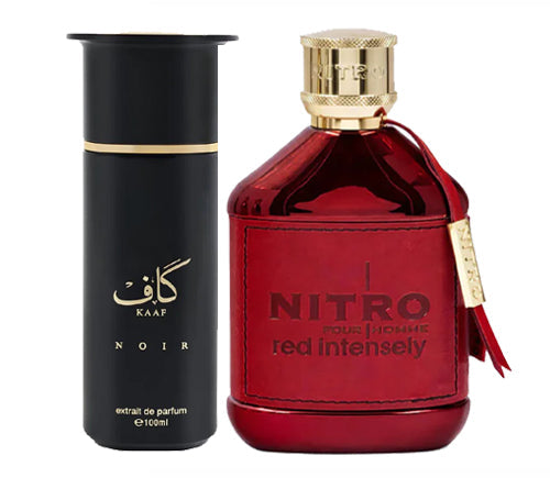 Ahmed Al Maghribi Kaaf Noir & Dumont Nitro Red Intensely - Bundle