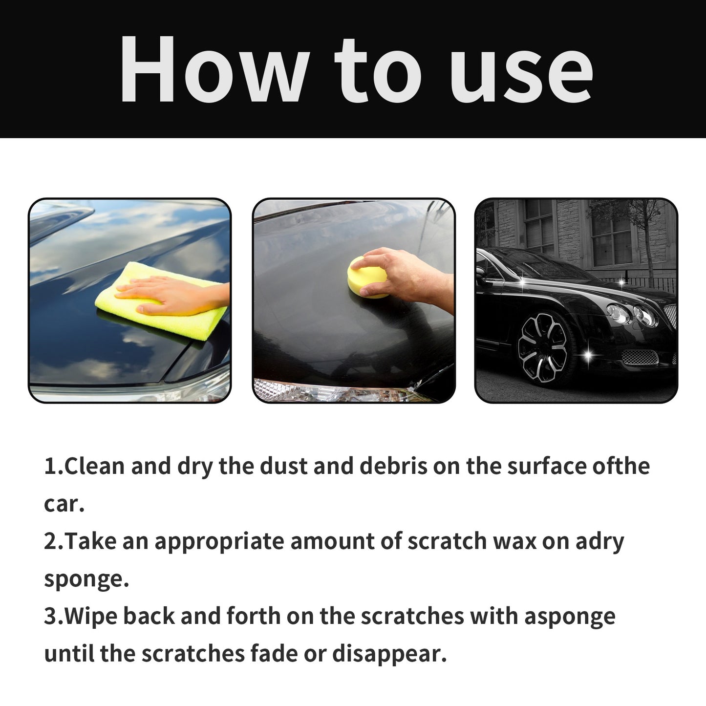 Car Scratch Removal Wax, Automotive Finish Coating Polishing Retreading Scratches Repair