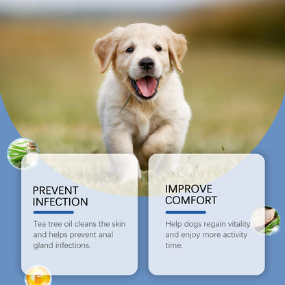 Dog Anal Gland Odor Removal Spray, Mild Ingredients Fresh Clean Odor Removal After Potting Care
