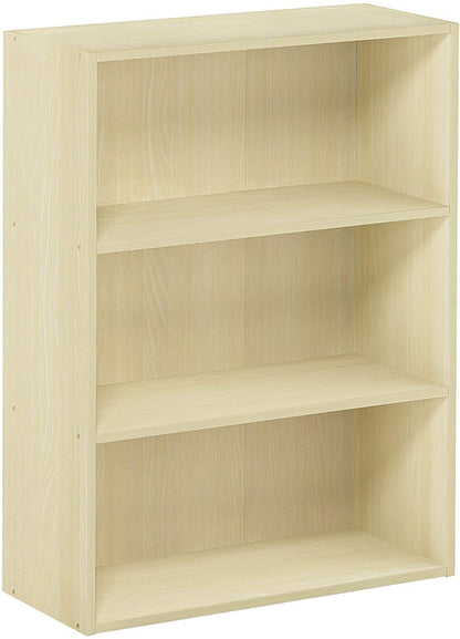Pasir 3-Tier Open Shelf Bookcase Maple 22.7W X 9.7D X 31.5H