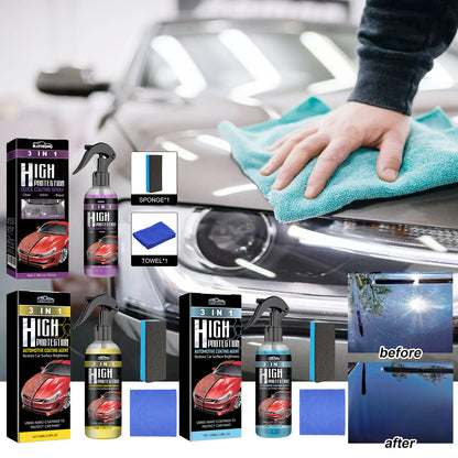 Coating Agent 3-In-1 Oil Removal Polishing Protection Repair Scratches Car Paint Cleaning And Maintenance Coating