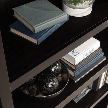 Estate Black 5 Shelf Bookcase 35.28 x 13.23 x 69.76 Inches