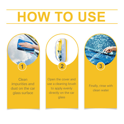 Rayhong Car Glass Cleaning Brush Glass Remover Stain Remover Waterproof Window Cleaning Brush