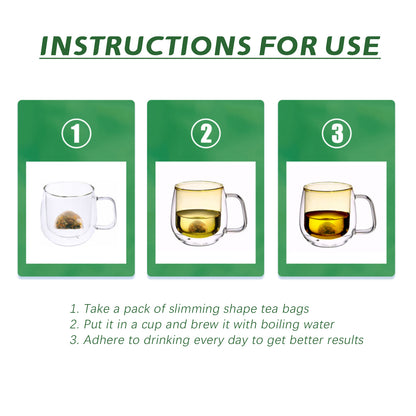 Googeer Slimming Shape Tea, Belly In Tight Belly Thigh Proud Flesh Shape Show The Curve Shape Slimming Tea