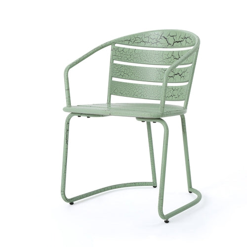 Santa Monica 3-Piece Outdoor Bistro Set – Modern Iron Patio Dining Set