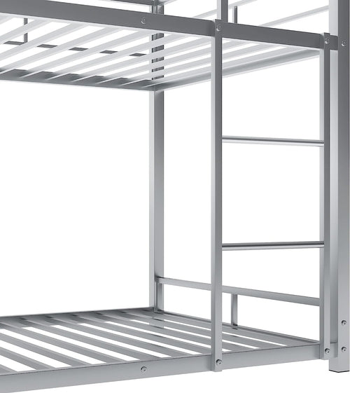 Black Triple Metal Bunk Bed Twin XL Full Queen Sizes