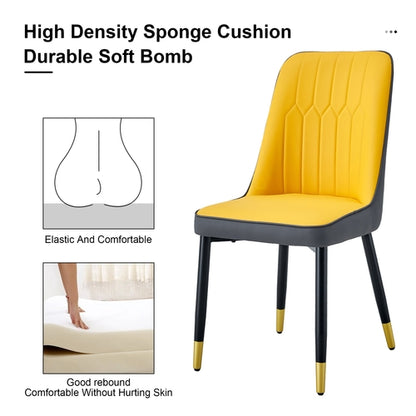 Modern Dining Chairs Set of 4 – PU Leather Upholstered Chairs with