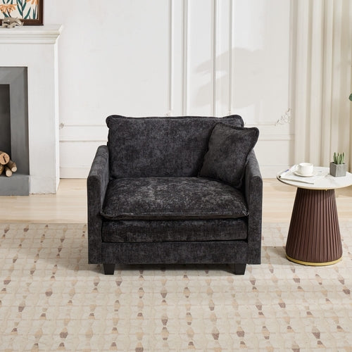 Cloud Sofa Modern Sectional Couch, Comfy Double Layer Upholstered Seat