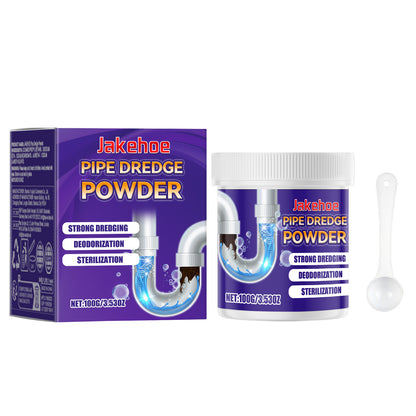 JAKEHOE Pipe Dredge Powder, Household Kitchen And Bathroom Drain Water Clogging Dredging Deodorizing Pipe Cleaning Powder