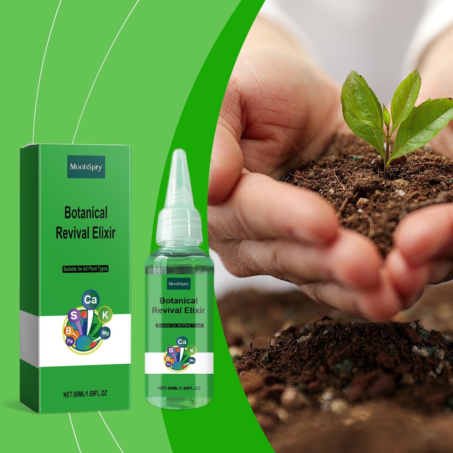 MoonSpry Home Gardening Plant Nutrient Solution, Outdoor Home Leaf Yellow Dead Leaf Plant Growth Nutrient Solution