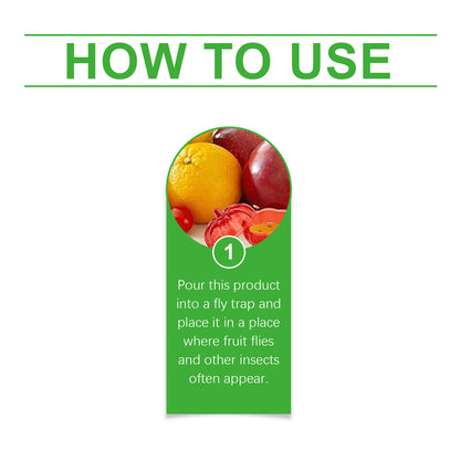 MoonSpry Fruit Fly Trap Supplement Domestic Kitchen Living Room Hygiene Fruit Fly Cockroach Trap Bug Repellent Solution