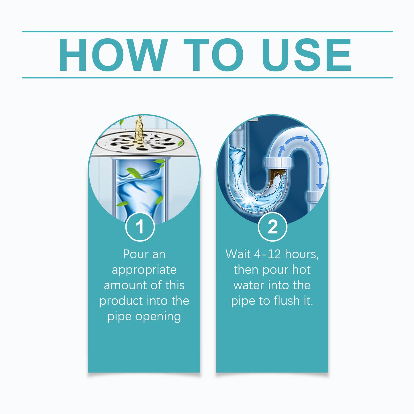 Drain Unclog Deodorant Gel, Kitchen And Bathroom Sewer Lines Clean And Decontaminate To Remove Odor