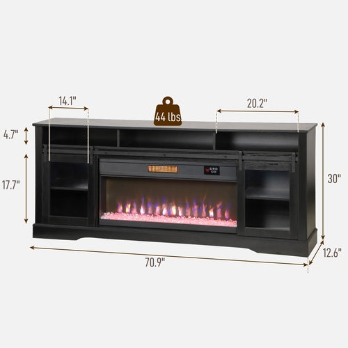 Fireplace TV Stand for TVs Up to 80 Inch, TV Console with Electric