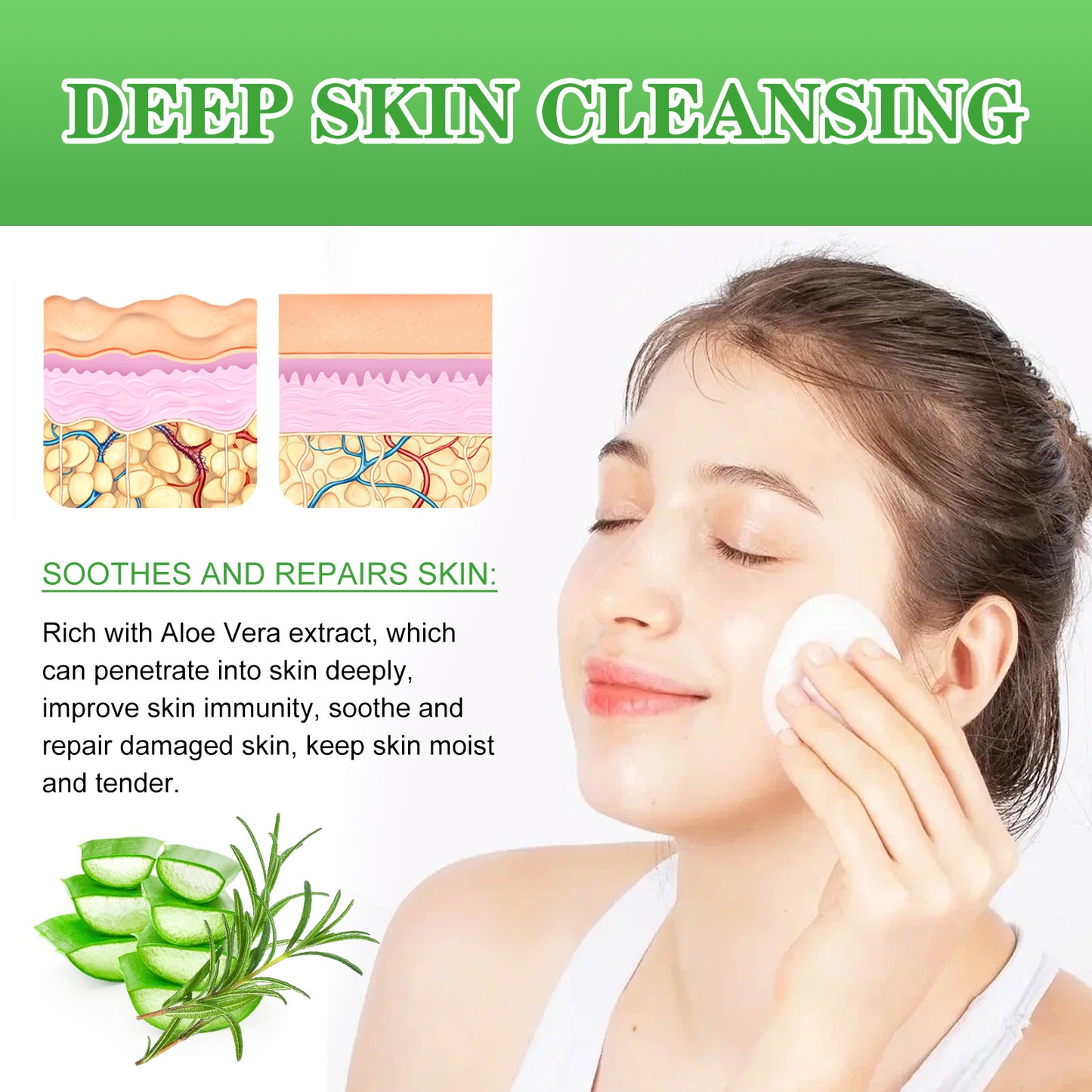 Salicylic Acid Cleaning Gasket, Moisturizing Oil Control Removing Blackheads And Acne Closing Gentle Cleansing Acne Muscle Repair