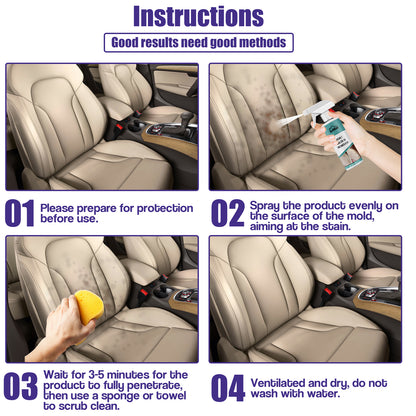Boat Mildew Remover, Interior Ceiling Fabric Leather Seat Mildew Removing Mildew Spot Cleaning And Maintenance Agent