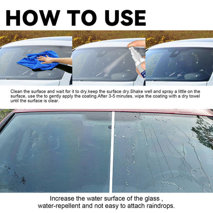 Auto-Rain Agent, Car Windshield Cleaning Anti Rain Anti Fog Car Paint With Water Coating Agent For Optical Drive