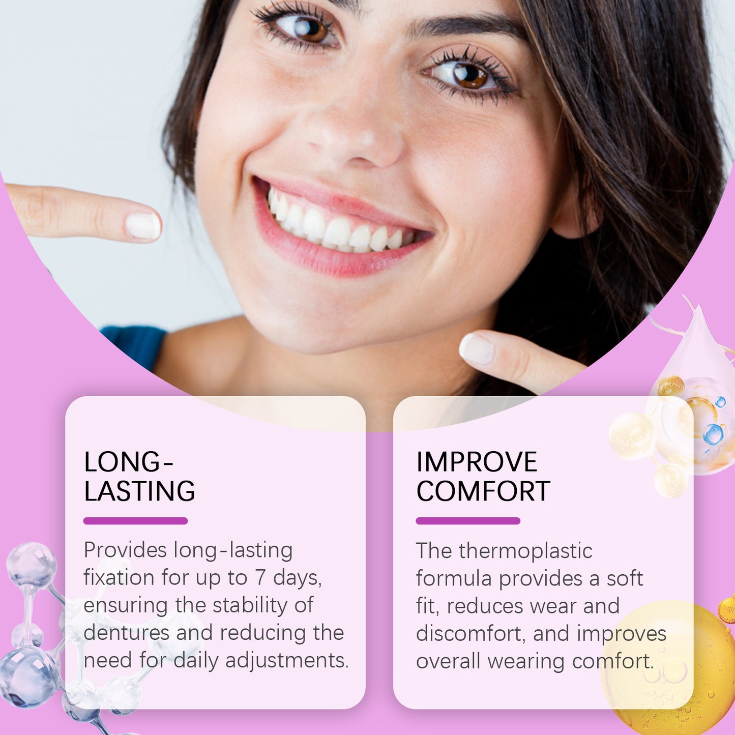 Denture Adhesive Thermoplastic Denture Adhesive Holds Dentures For Increased Comfort