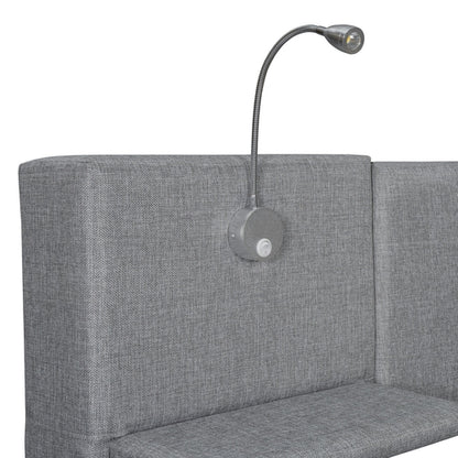 Queen Size Upholstered Platform Bed with Reading Lights, Drawers,