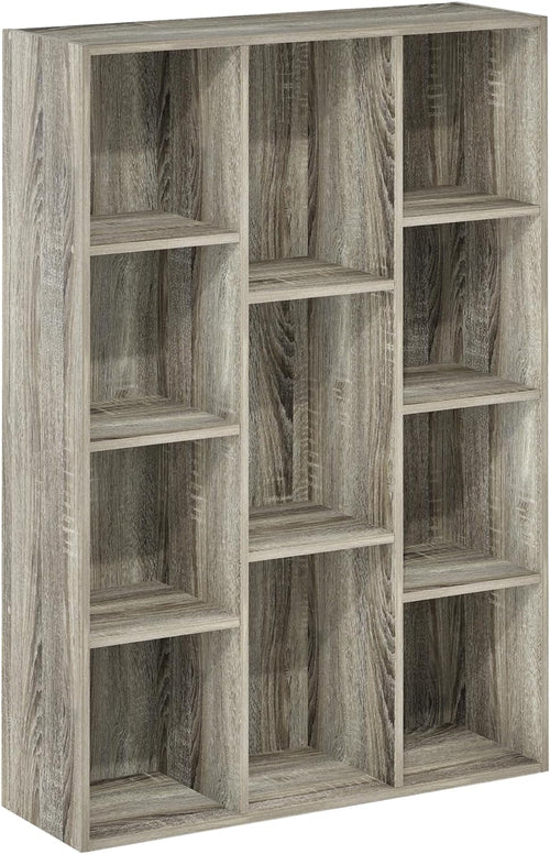 Luder 11-Cube Reversible Open Shelf Bookcase French Oak