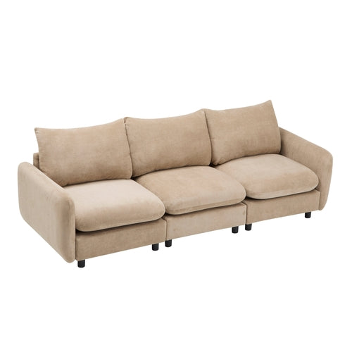Modular Velvet Sectional Sofa Corner Chair – Convertible Upholstered