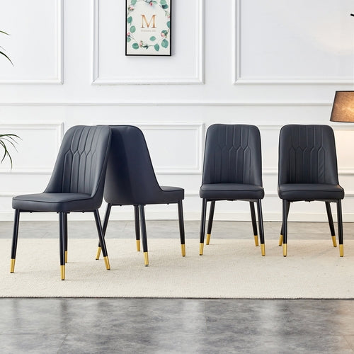 Modern Dining Chairs Set of 4 – PU Leather Upholstered Chairs with